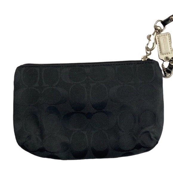 COACH turnlock canvas  wristlet - Picture 5 of 6